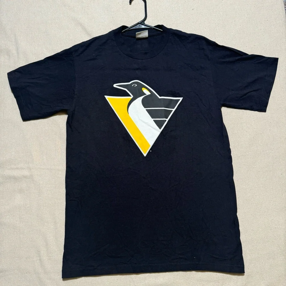 Vintage Pittsburgh Penguins Lemieux 66 NHL Hockey Lee Sport Large T-Shirt EUC - Picture 3 of 9